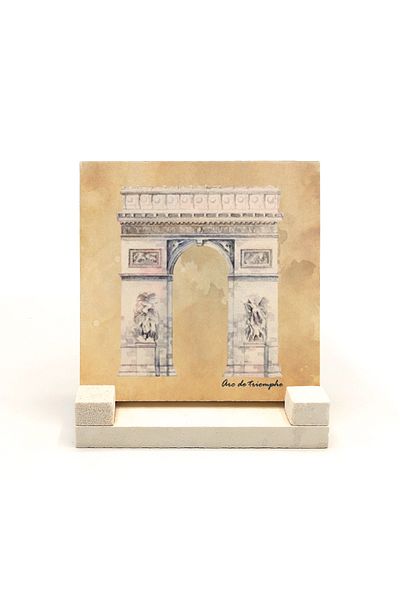 Sadrazam Victory Jewelry Arc De Triomphe Printed Natural Stone Desktop
