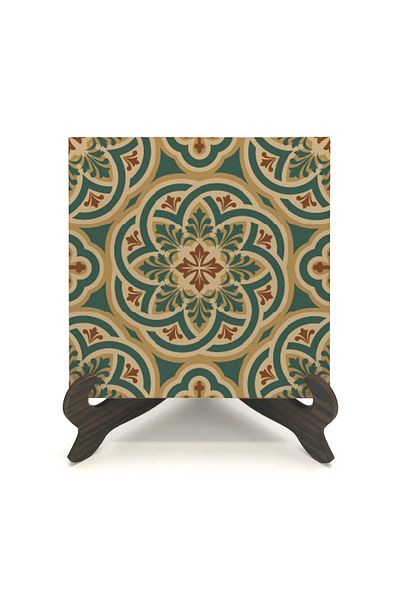 Sadrazam Byzantine Pattern Printed MDF Desktop