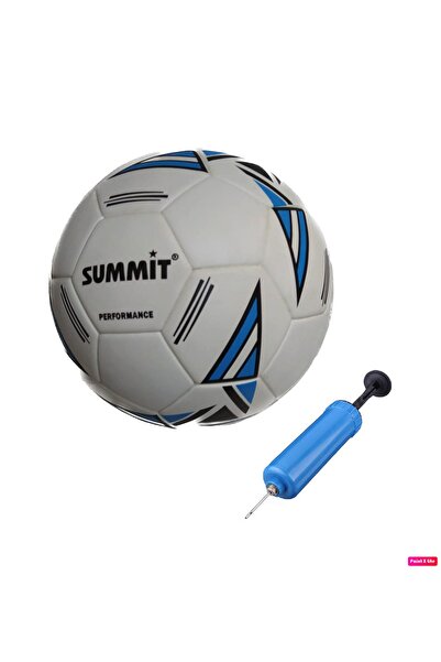 Summit كرة القدم مع الجرس 500 جرام 32 لوحة للمكفوفين، مناسبة لجميع الأحوال الجوية رقم: 5 + مضخة