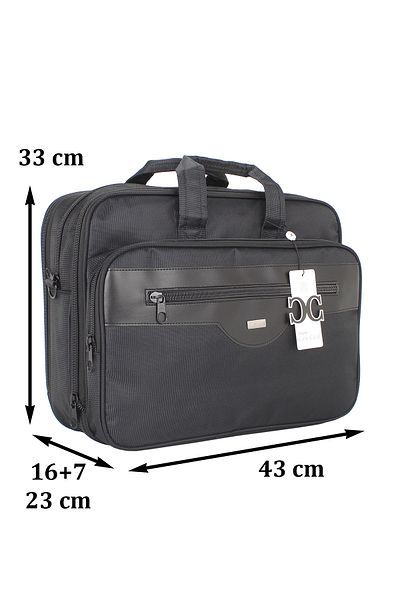 Case Club Bellows Briefcase 17.3 Inch Laptop Compartment Shock Absorbing Protection Waterproof Fabric