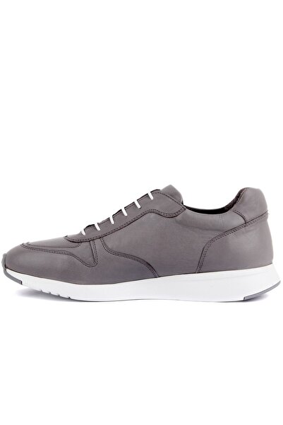 SailLakers - Gray Leather Men's Casual Shoes 101-3568-He391
