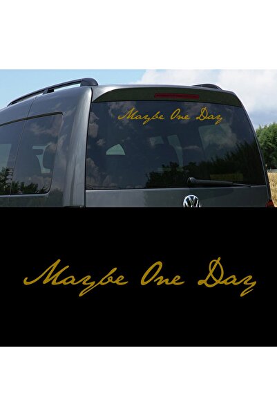 Melek Pazarı ملصق سيارة مقاس 25 × 5 سم ربما يوم واحد، ربما يوم واحد