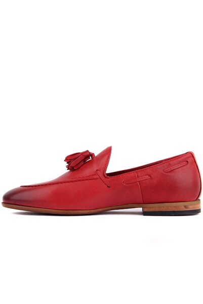 SailLakers - Burgundy Leather Men's Shoes 101-3742-8-1174