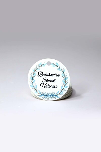 Vice Printed White Cardboard Label / Circumcision Label / Birthday - Mevlüt Label 100 Pieces (5 Cm)