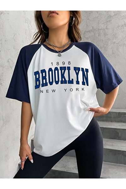 Machetta Μπλουζάκι Unisex με στάμπα Brooklyn σε λευκό χρώμα