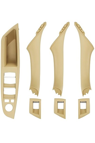 Genel Markalar Bmw F10 5 Serisi 2011-2016 Bej Renk Iç Kapı Kolu Tutamağı Ve C...