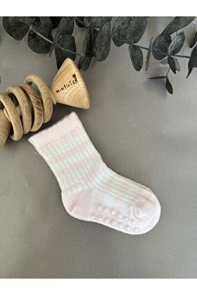 Mintirik Bambu Fitilli Bebek Çorabı Kaydırmaz