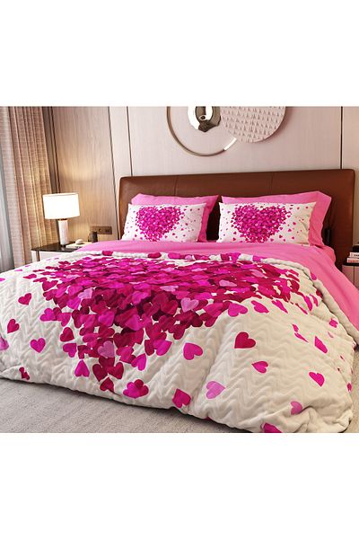 ALACA HOME COLLECTİON 6 Piece Pink For Me Four Seasons Pique Set