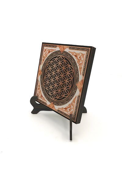 Sadrazam Flower of Life Pattern Printed MDF Desktop