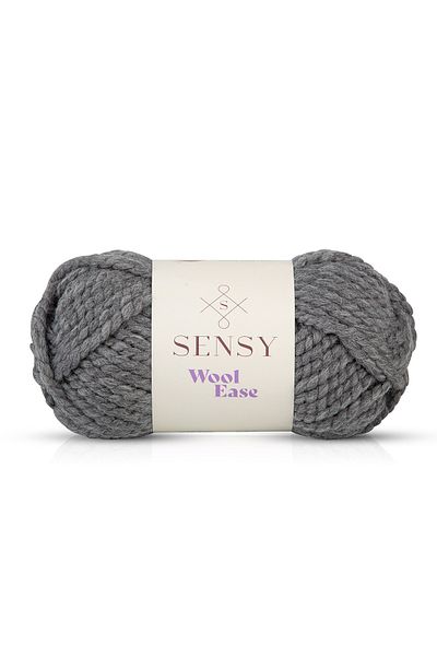 SENSY Premium Wool Ease Hand Knitting Thread Scarf Beanie Hat Thread Poncho Thread Cardigan Thread Gray