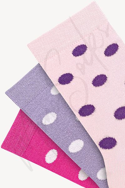 Mono Socks Γυναικείες κάλτσες ντόνατ 3 τεμαχίων σε χρώμα κανέλας