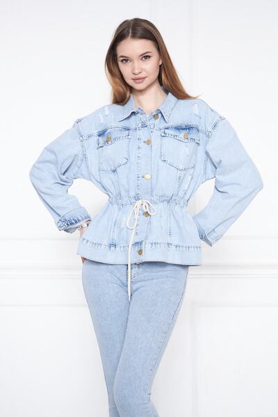 CRC JEANS Παλτό με κορδόνι μέσης νέας συλλογής