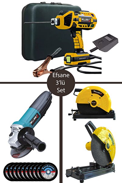 Millian Profesyonel Invertör Tabanca Kaynak Makinesi - Avuç Içi Taşlama Spira...