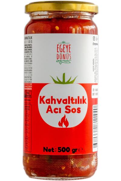 Evyapımı Yemek Için Hazır Kahvaltılık Acı Sos Cam-500 Gr(GELENEKSEL ÜRETİLMİŞTİR KORUYUCU İÇERMEZ)