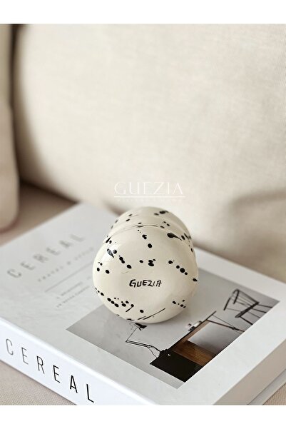 GUEZIA Seramik Dalmaçya Kupa | El Yapımı Seramik Dalmaçya Kupa | 230 Ml | 1 Adet