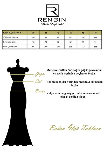 RENGIN Tek Kolu Ve Yırtmacı Taş Işlemeli Krep Elbise