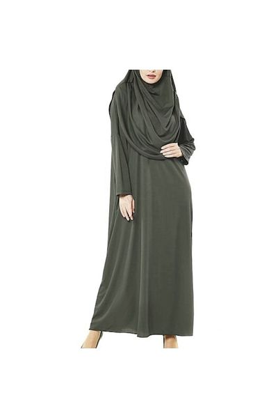 BAV Butik Ayvitrin Prayer Dress Hijab One Piece Khaki