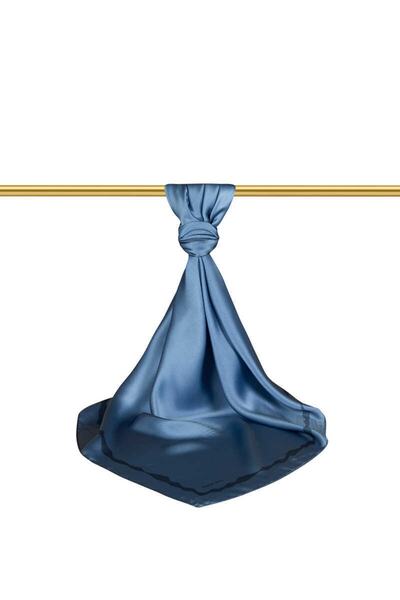 Bursa İpek Μεταξωτό φουλάρι Indigo Edge Water Wave