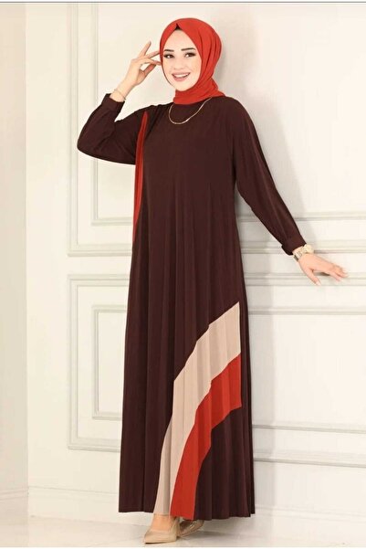 MODAMÜNASİP Υπέροχο φόρεμα Sandy ριγέ με αυτοπλισέ