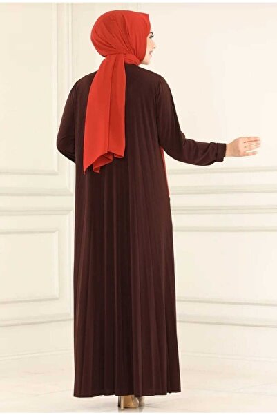 MODAMÜNASİP Υπέροχο φόρεμα Sandy ριγέ με αυτοπλισέ