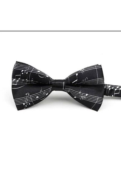 Herşey Nota Note Music Bow Tie Black