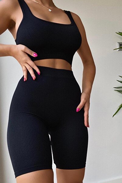 Tayt Factory Love Fab Crop Shorts Seamless Set