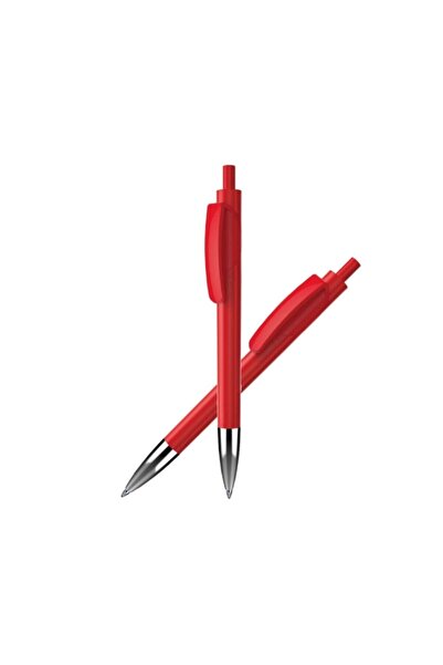 EGESTA 5 Press-Click Ballpoint Pens - Red