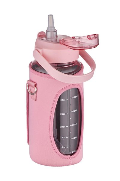 Vagonlife 1500 Ml Use Water Bottle with Case ((Phone Mount)) with Carrying Strap with/without Straw