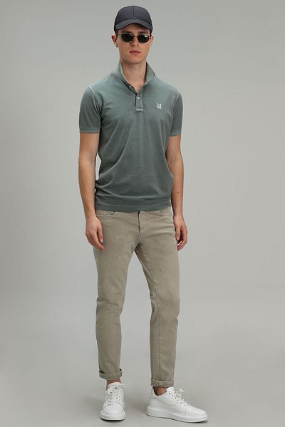 Lufian Polo Neck Nefti Men's 100% Cotton T-shirt 111040121