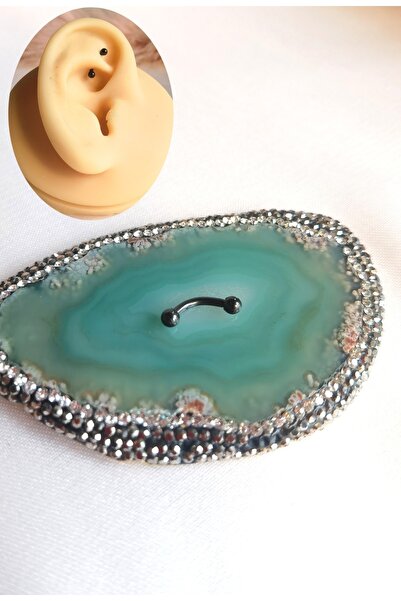 Bylin %100 Cerrahi Çelik Rook, Snog, Dil, Kaş Muz Piercing/banana Piercing - ...