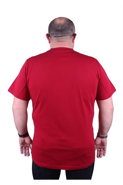 Starbattal Tricou pentru bărbați, mărime mare, cu decolteu, Fantastic 23121 Roșu Claret