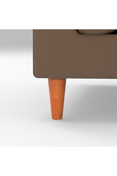 BLEG 4 X Ahşap Konik Ayak - 10cm - Meşe Renk