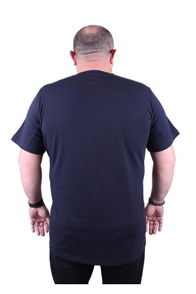 MocGrande Ανδρικό μπλουζάκι Lycra Basic με λαιμόκοψη 11170 Navy Blue