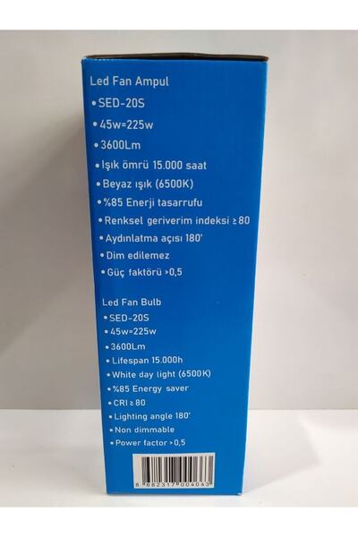 SELDUR 3 Kanatlı Led Fan Ampul