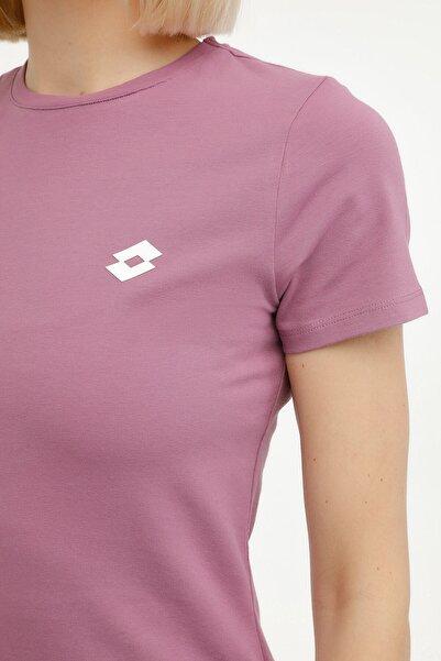 Lotto W-bsc C Neck T-sh 3fx Purple Women's Short Sleeve T-shirt