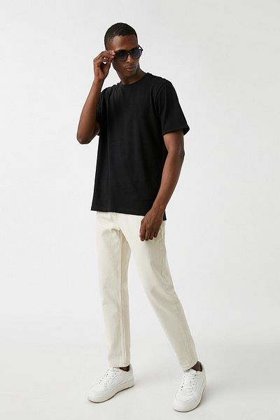 Koton Tričko Long Fit Basic