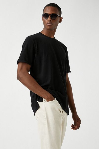Koton Tričko Long Fit Basic
