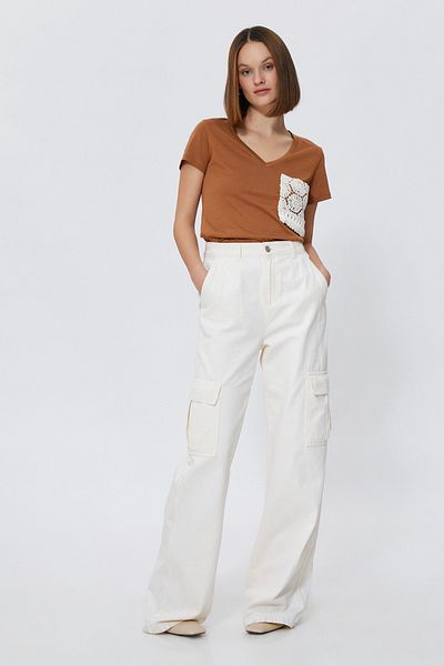 Koton Girl's Brown Shirt 3WAK60008CK