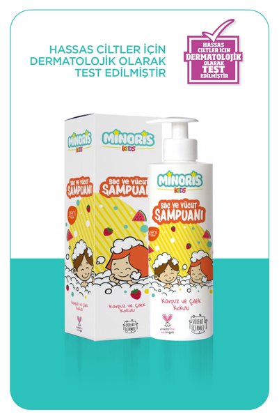 Minoris Kids Organik Saç Ve Vücut Şampuanı 200ml