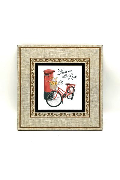 BAKSEPETE Netherlands Printed Mdf Framed Painting - 20Cmx20 cm Krt-033