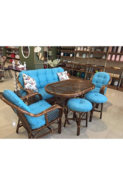 ZebraBambu Zebra Bambu Kobra 5 Kişilik Masa Sandalye Takımı