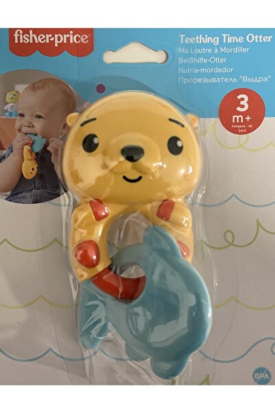 mattel Fisher-price Eğlenceli Dostlar Dişlik Ve Çıngıraklar Teething Time Otter
