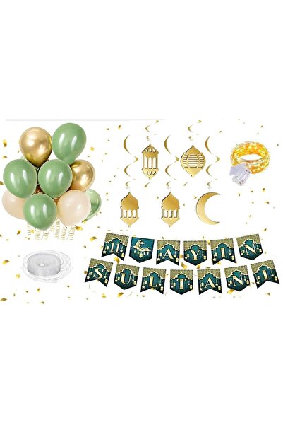 Masalsı Concept Hoşgeldin Ramazan Ledli Oda Duvar Tavan Süsleme 11 Ayın Sulta...