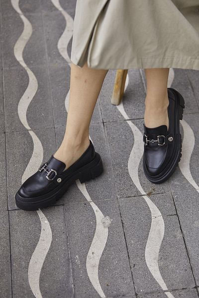 CZ London Loafer - Schwarz - Blockabsatz