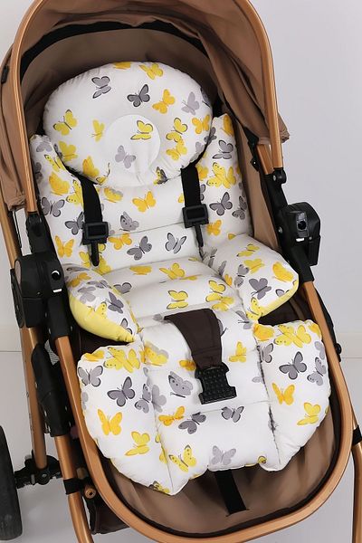 Umaybebek Orthopedic Baby Stroller Cushion with Waist Support, Cotton Fabric - Original Product