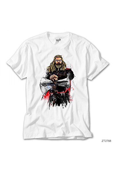 Z zepplin Λευκό T-Shirt Thor And Stormbreaker