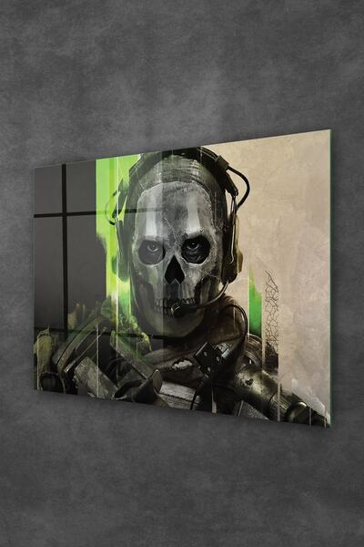 Decovetro Cam Tablo Gamer Room Ghost