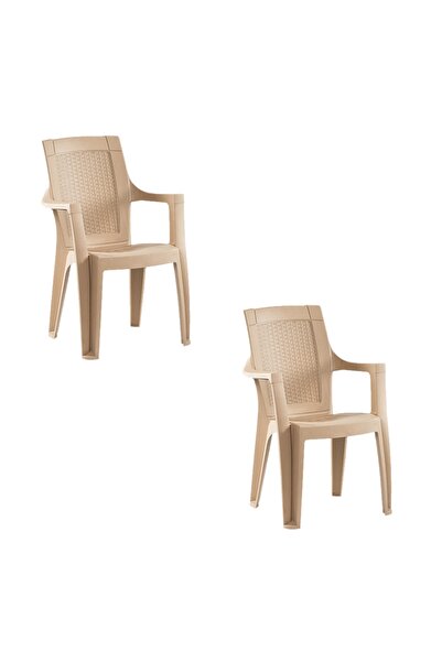 Bal-Kar Holiday Hk-260 Sultan Koltuk Cappucino 2'li Bahçe Sandalyesi