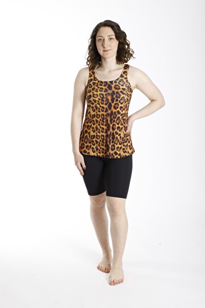 My-o Women's Patterned Lycra Tights Tankini 36-44