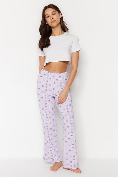 Trendyol Collection Pajama Bottoms - Purple - Straight